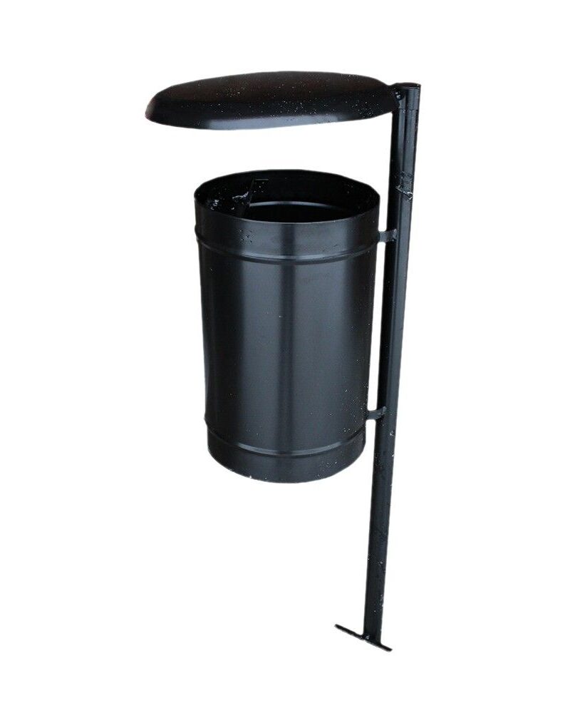 Kosz Classic z daszkiem stalowy, 35l