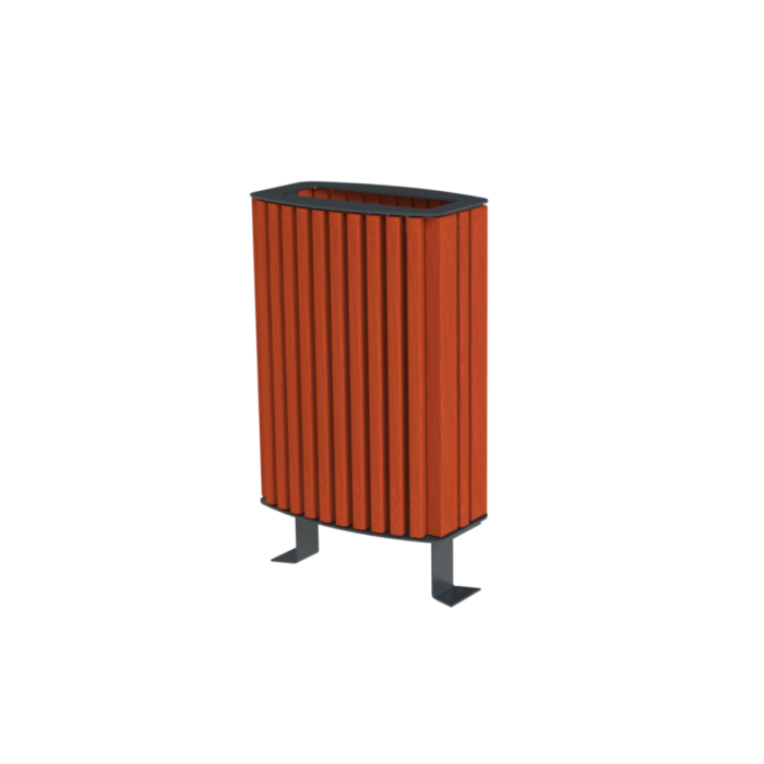 Kosz GRANO IV stalowo-drewniany, 60l