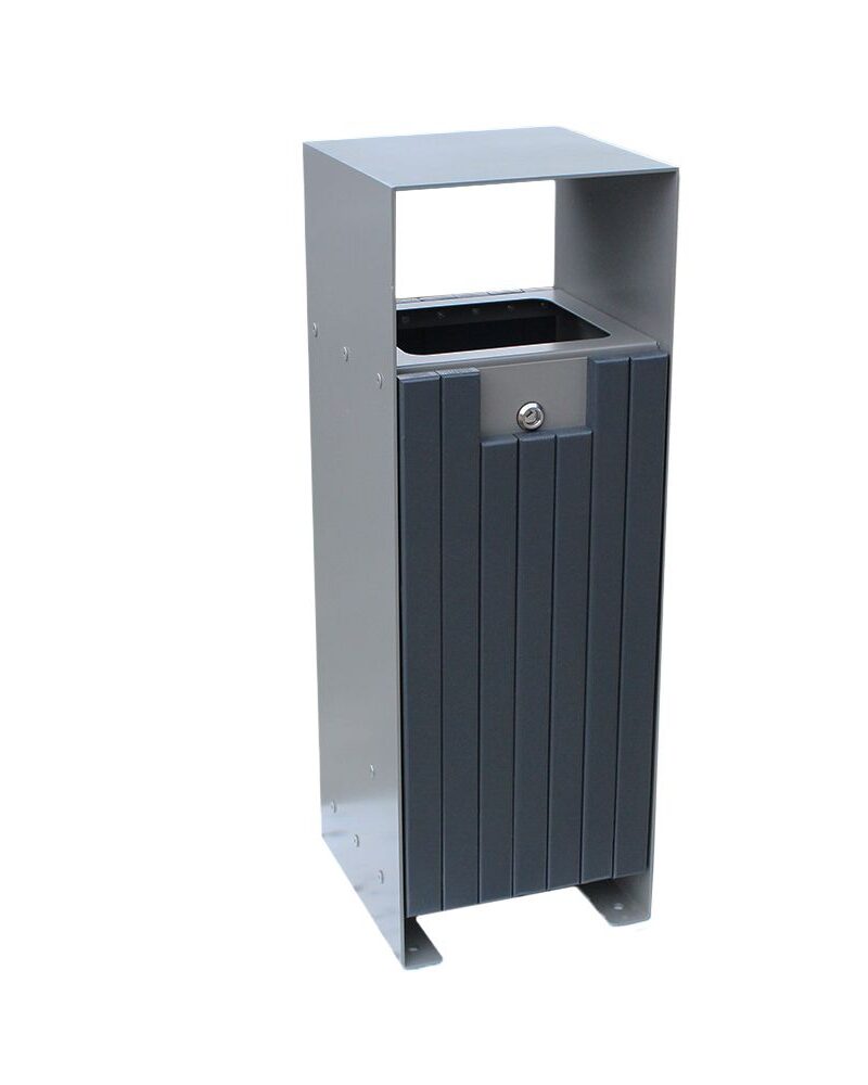 Kosz SIMPLY II stalowo-drewniany