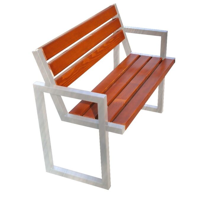 Ławka Modern III Inox ze stali nierdzewnej