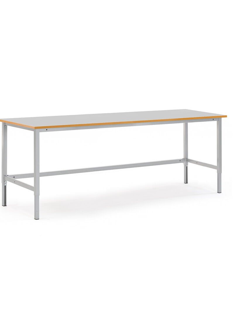 Stół roboczy ESD, 2000x800 mm, jasny szary