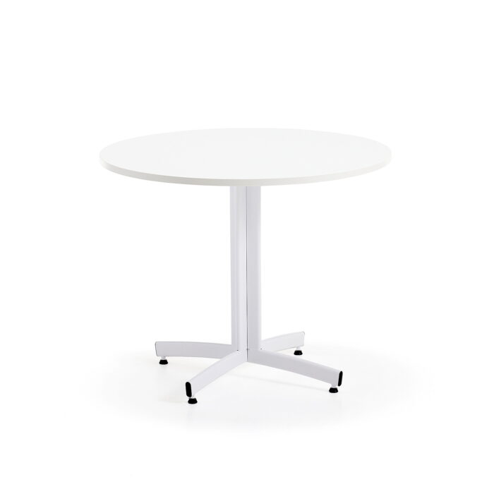 Okrągły stół do stołówki SANNA, Ø900x720 mm, biały