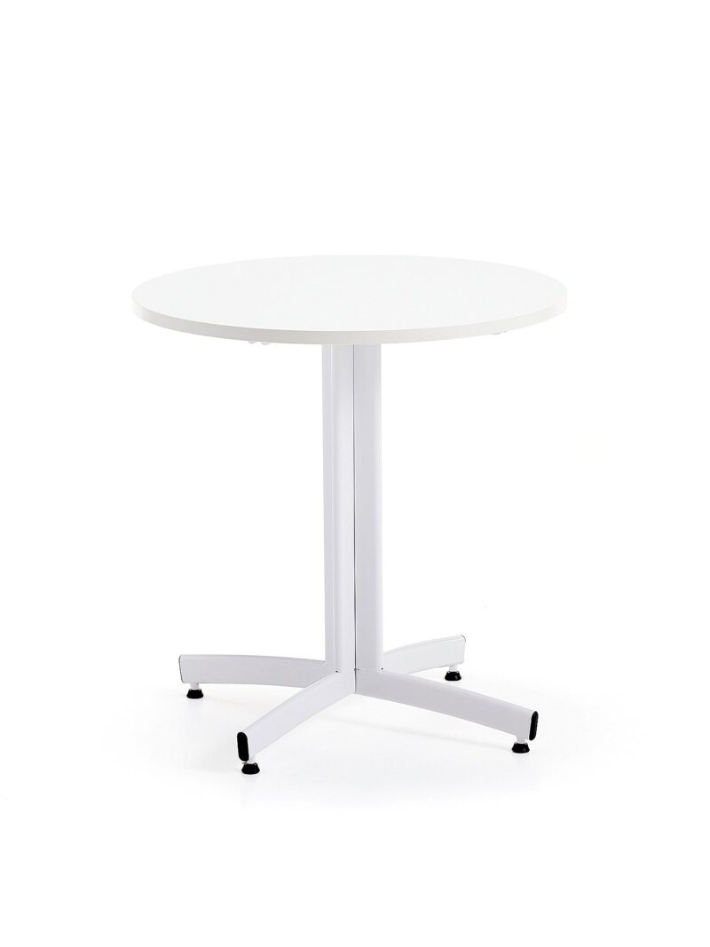 Okrągły stół do stołówki SANNA, Ø700x720 mm, biały
