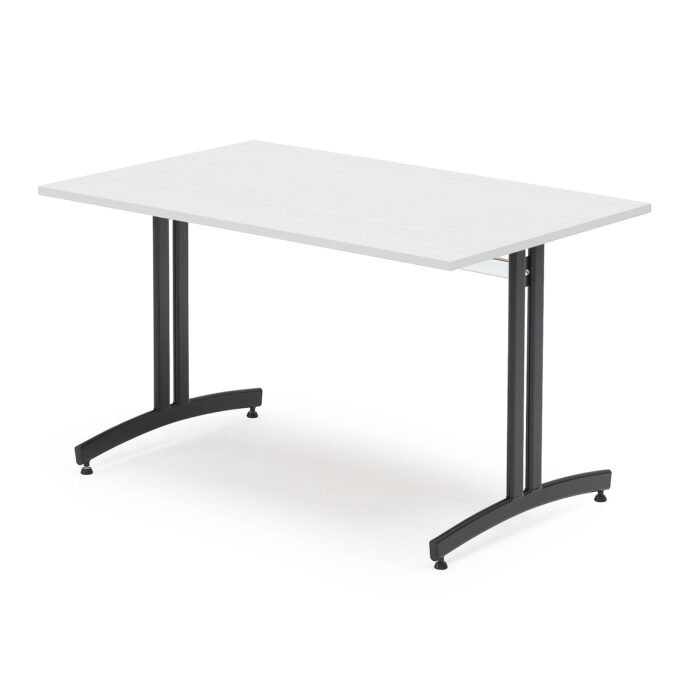 Stół do stołówki SANNA, 1200x800x720 mm, czarny/biały