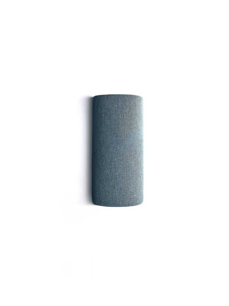 Panel akustyczny POLY, półcylinder, Ø280x500 mm, ścienny, jasnoniebieski