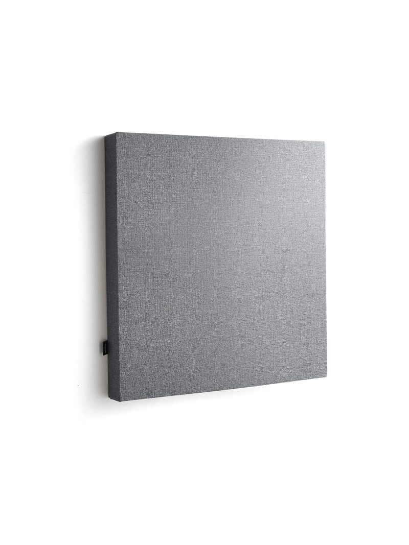 Panel akustyczny POLY, kwadratowy, 600x600x56 mm, ścienny, jasnoszary