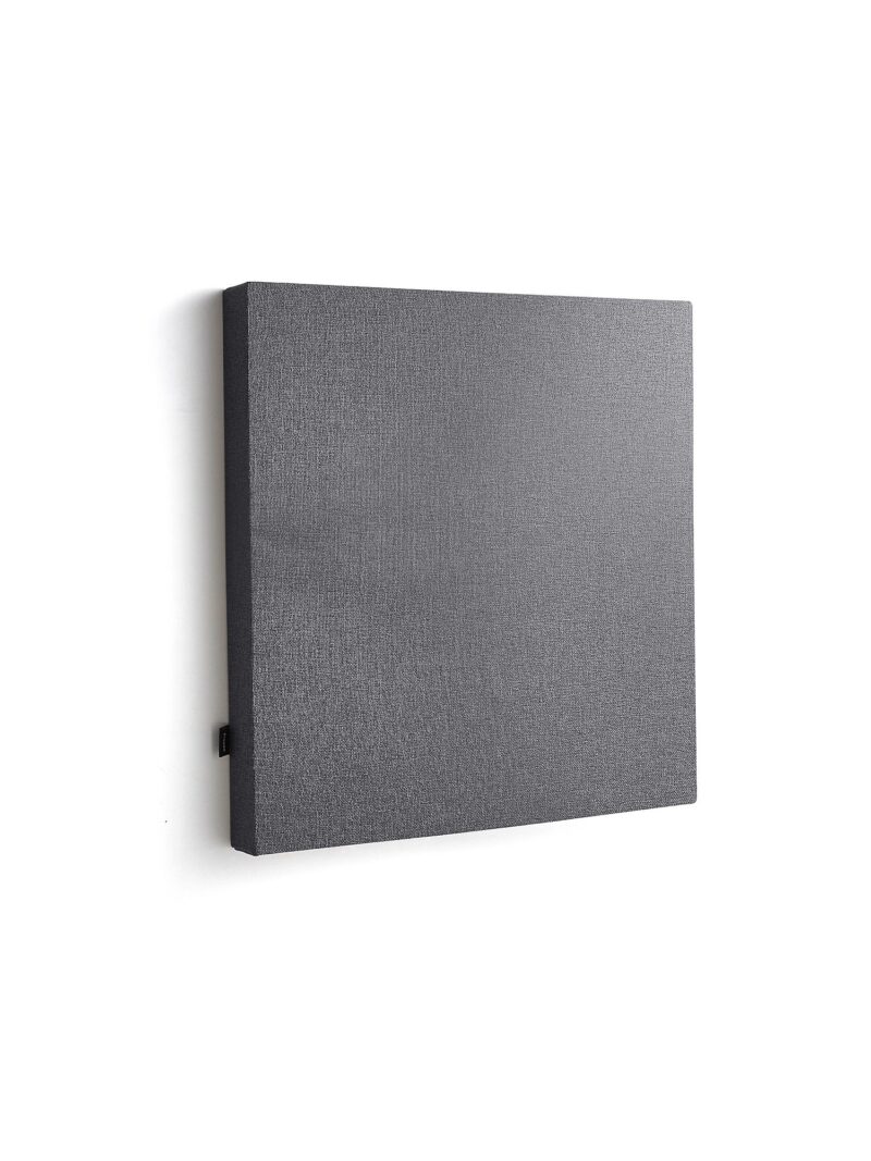 Panel akustyczny POLY, kwadratowy, 600x600x56 mm, ścienny, ciemnoszary