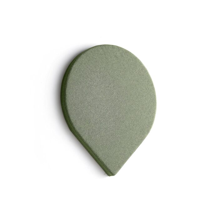 Panel akustyczny POLY, kropla, 600x600x56 mm, ścienny, zielony
