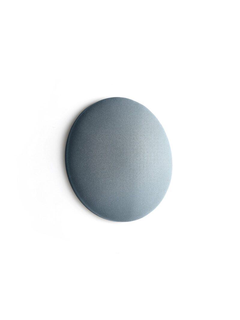 Panel akustyczny POLY, łukowaty okrąg, Ø550x140 mm, ścienny, jasnoniebieski