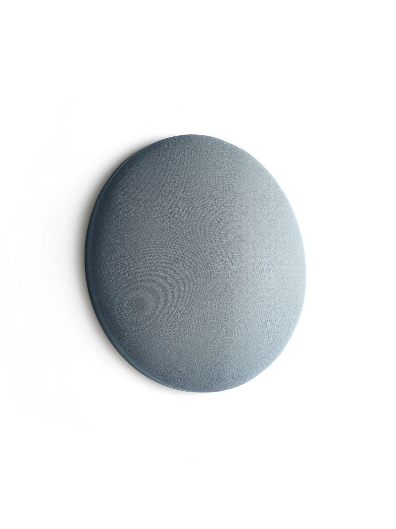 Panel akustyczny POLY, łukowaty okrąg, Ø705x170 mm, ścienny, jasnoniebieski