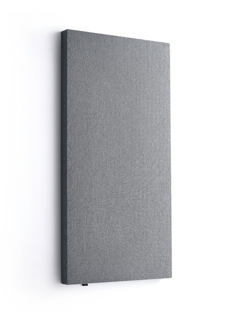 Panel akustyczny POLY, prostokątny, 600x1180x56 mm, ścienny, jasnoszary