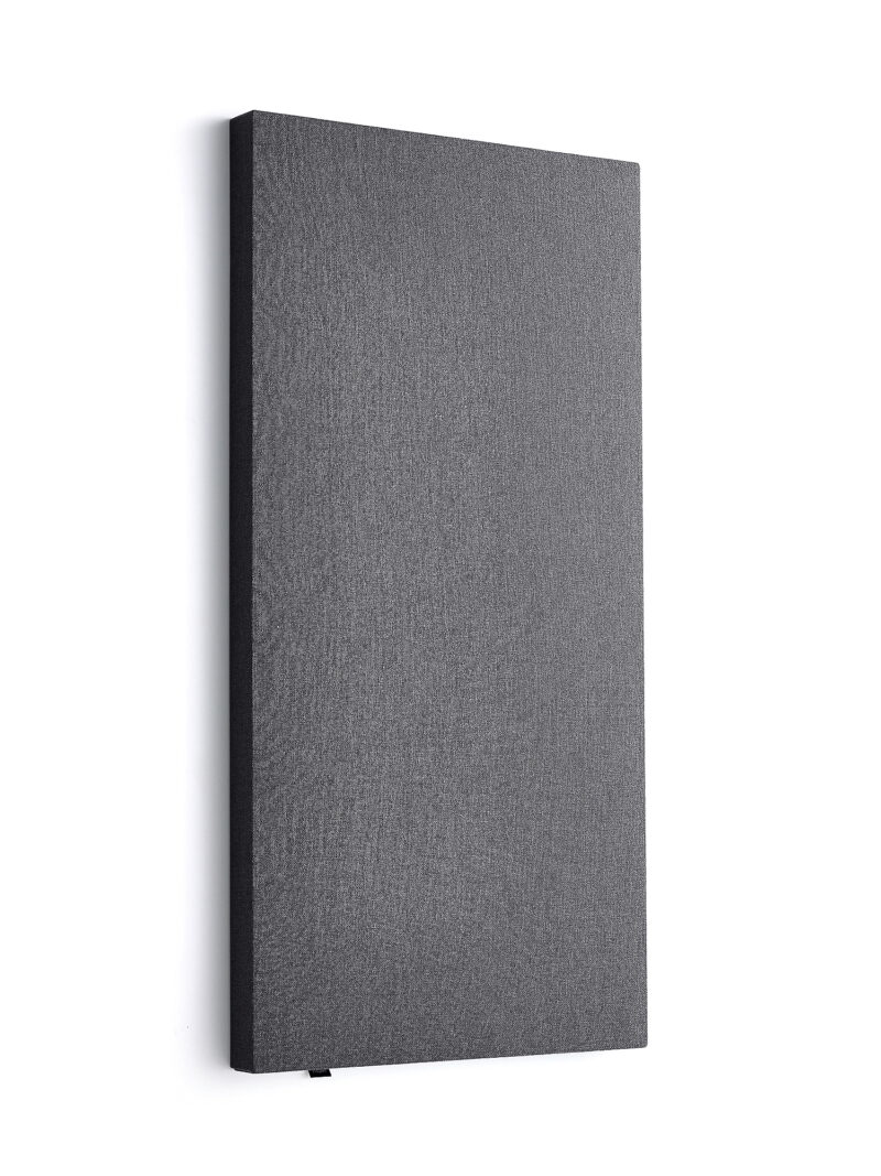 Panel akustyczny POLY, prostokątny, 600x1180x56 mm, ścienny, ciemnoszary