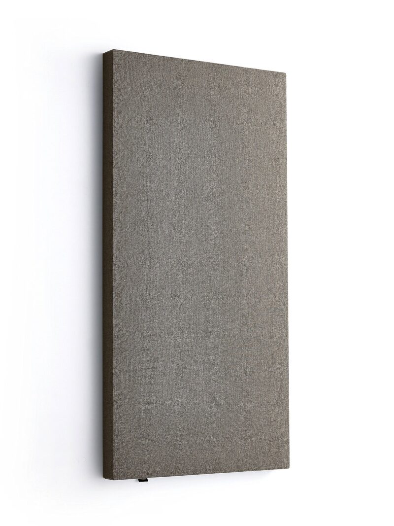 Panel akustyczny POLY, prostokątny, 600x1180x56 mm, ścienny, brązowy