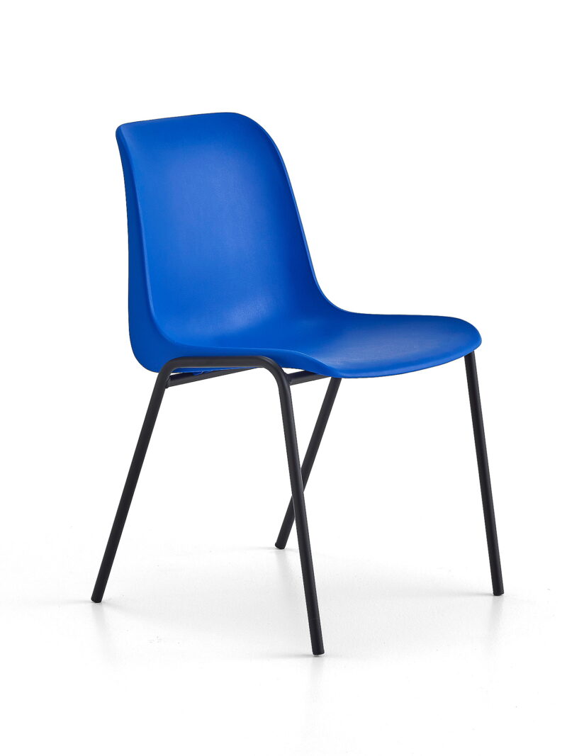 Krzesło SIERRA, czarny/niebieski