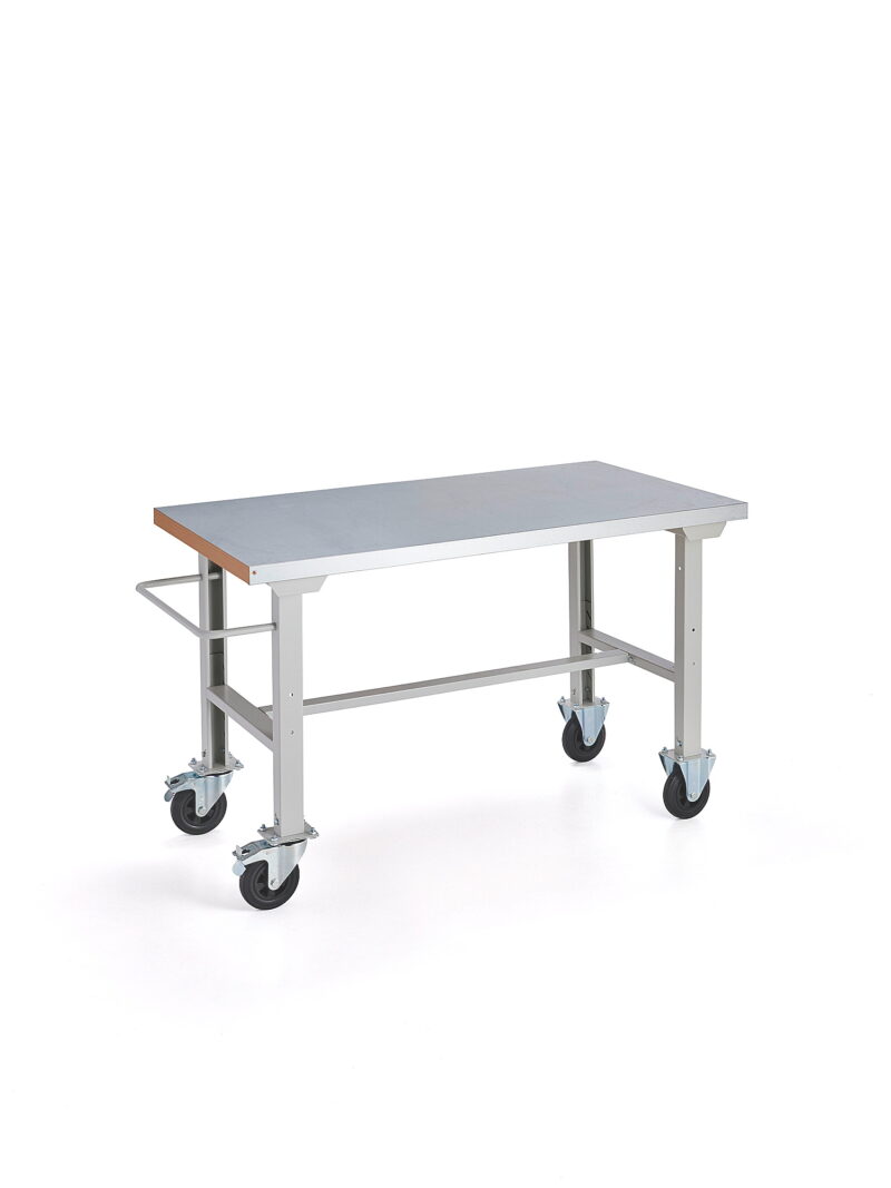 Mobilny stół roboczy SOLID, 320 kg, 1500x800 mm, stal