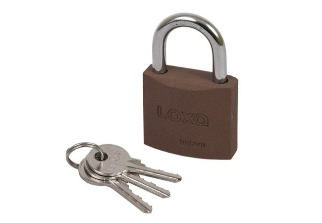 Kłódka GERDA LOXA BROWN LKZB S60 pałąkowa żeliwna, brąz, pudełko
