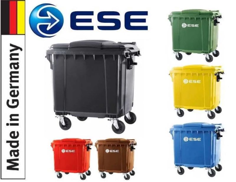 Pojemnik na odpady komunalne 1100l selektywne ESE PN-EN 840