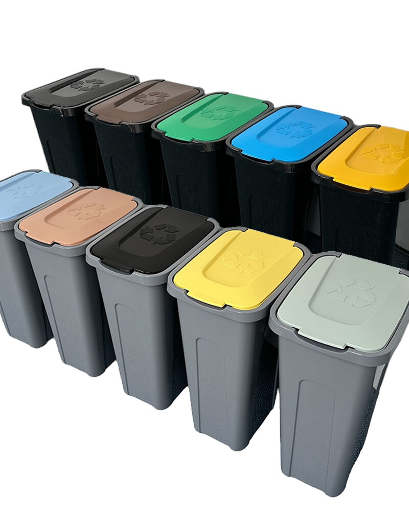 Kosz do segregacji śmieci Sortix Mini 30L papier, plastik, szkło, bio