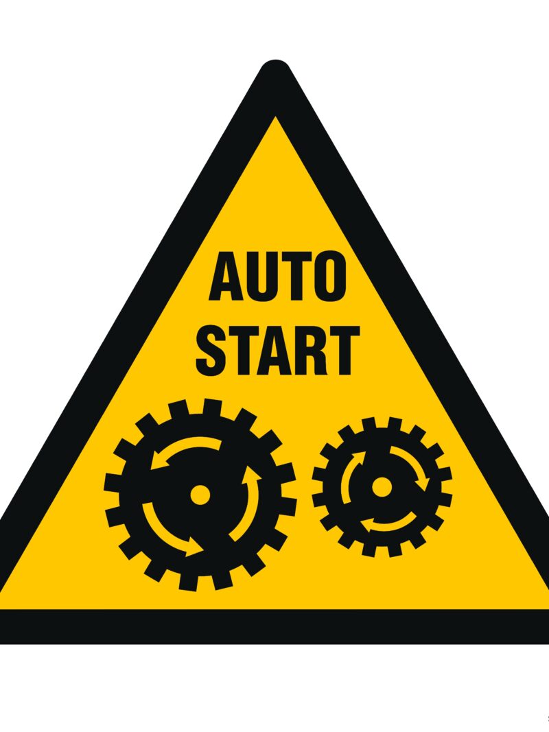 GE006 Uruchamia się automatycznie -  12 naklejek