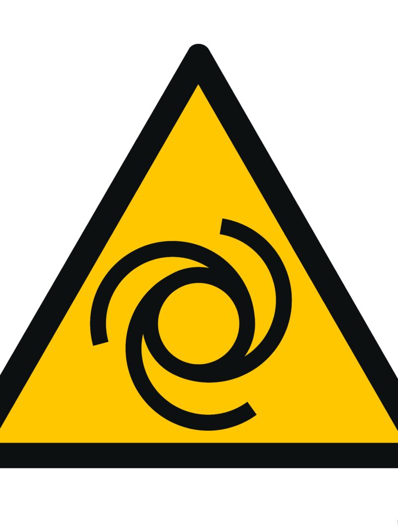 GE008 Uwaga próżnia -  12 naklejek