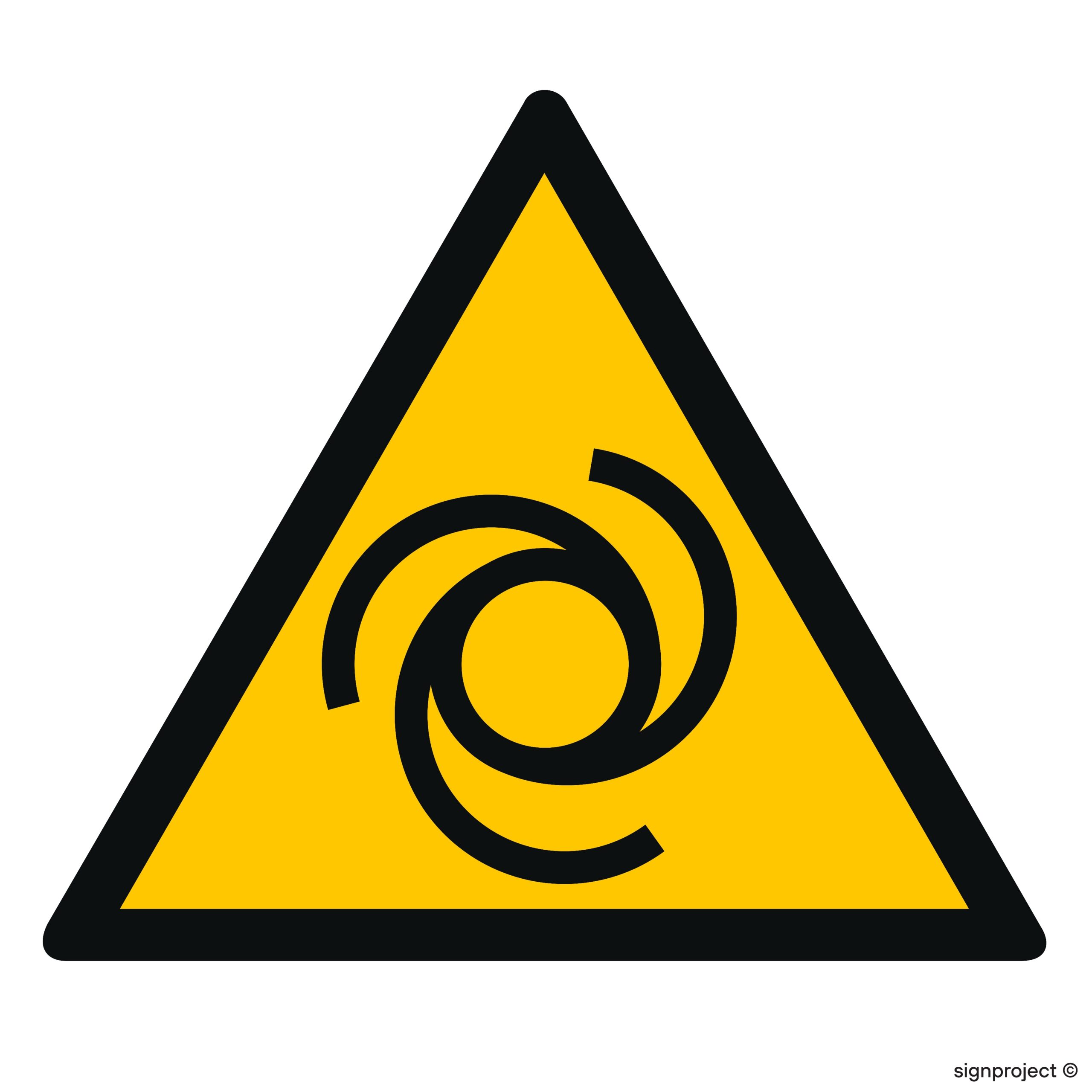 GE008 Uwaga próżnia - 12 naklejek