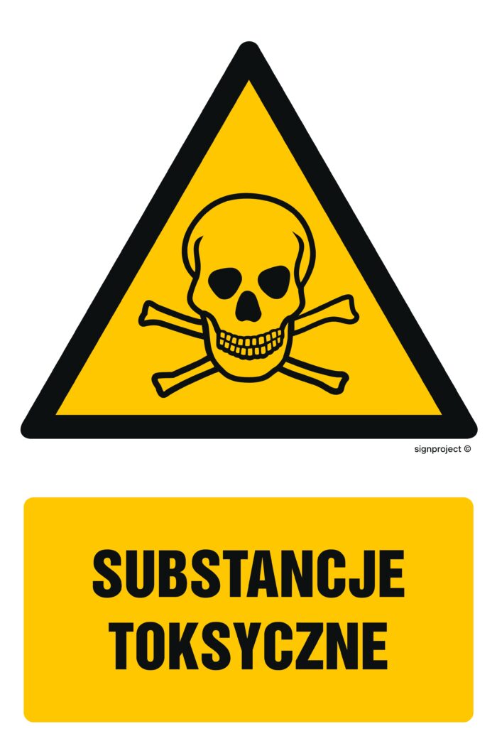 GF005 Substancje toksyczne -  9 naklejek