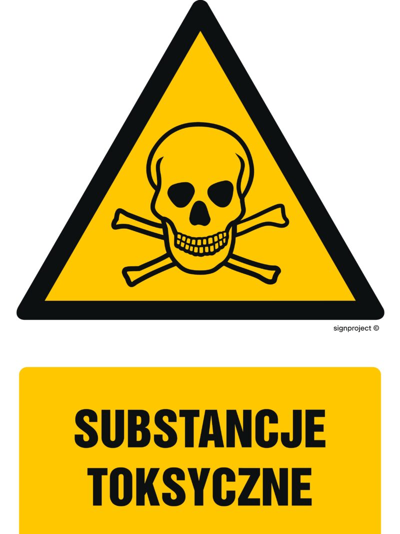 GF005 Substancje toksyczne -  9 naklejek