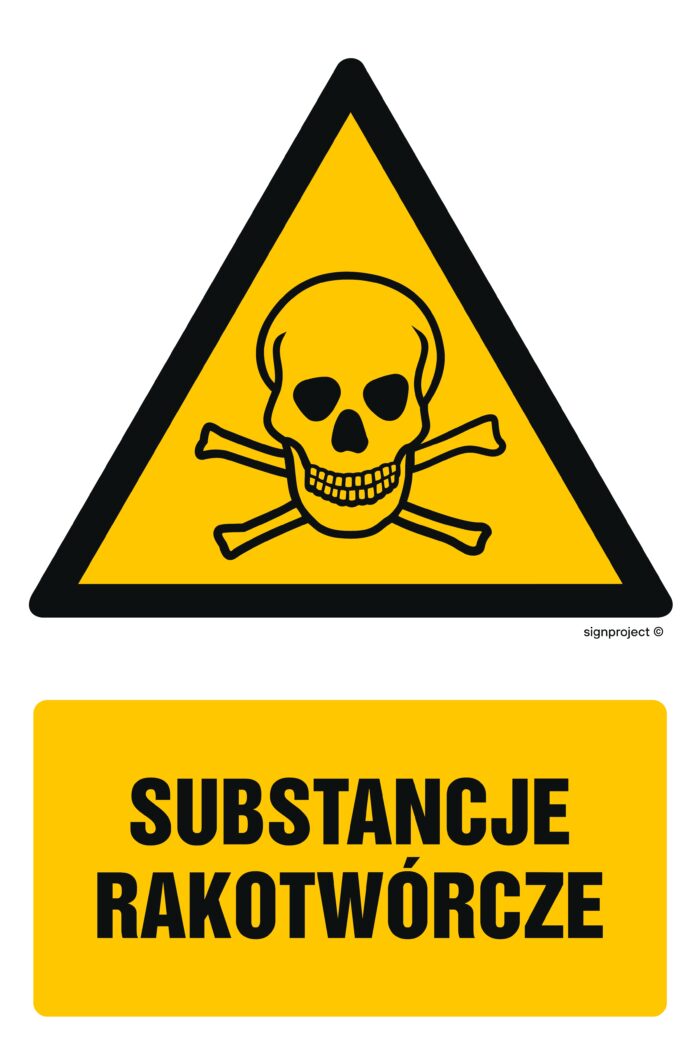 GF007 Substancje rakotwórcze -  9 naklejek