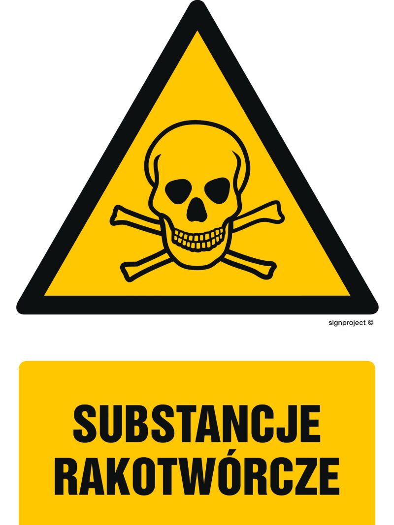 GF007 Substancje rakotwórcze -  9 naklejek