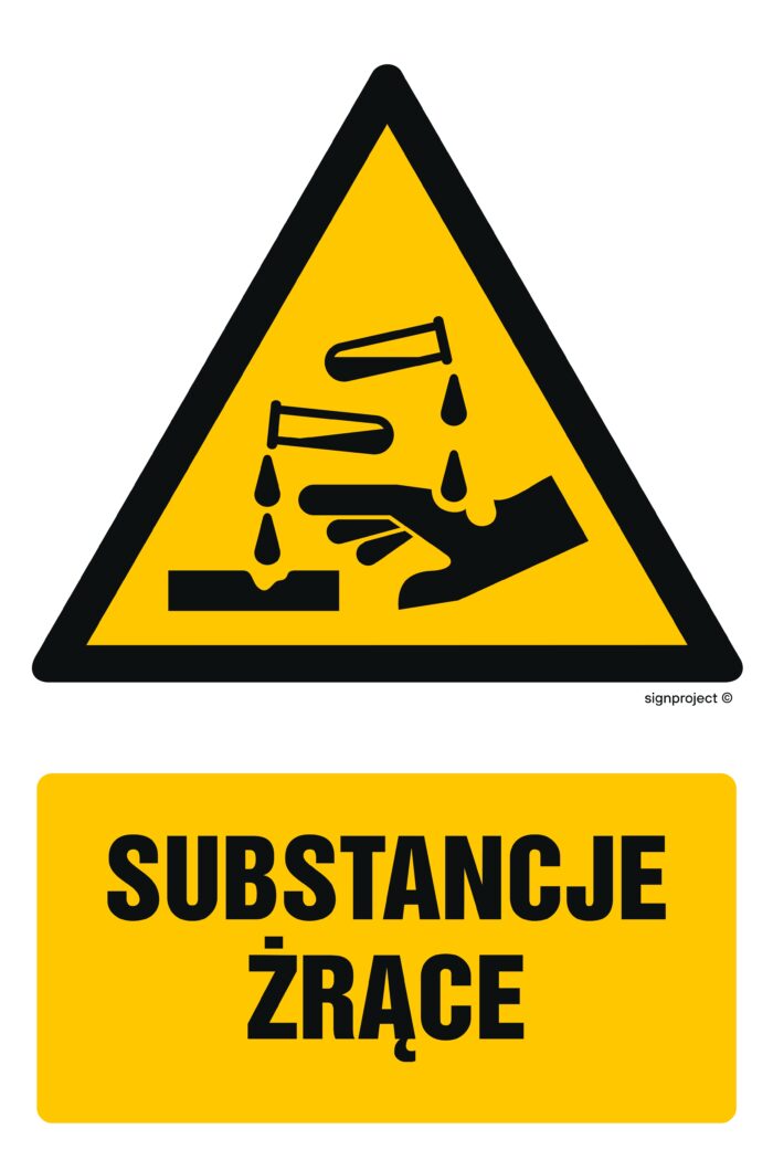 GF009 Substancje żrące - opakowanie 10 sztuk
