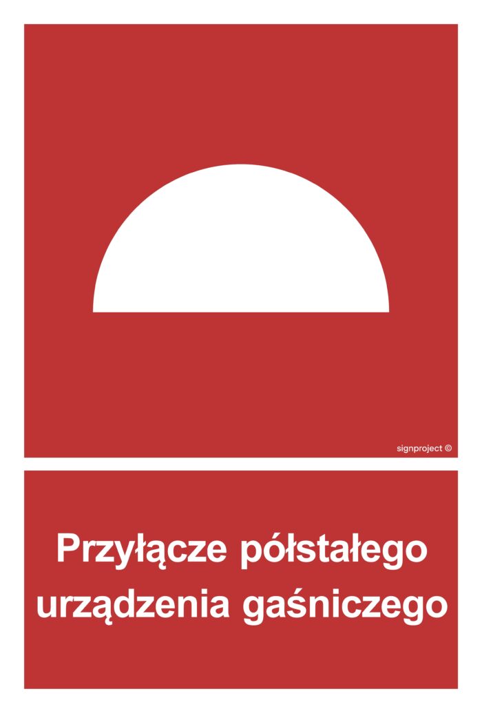 BB004 Przyłącze półstałego urządzenia gaśniczego -  9 naklejek