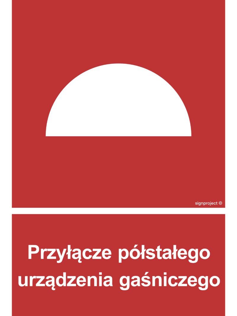 BB004 Przyłącze półstałego urządzenia gaśniczego -  9 naklejek