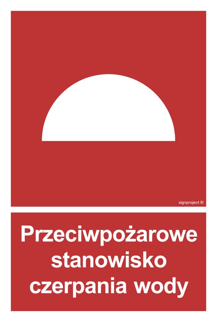 BB008 Przeciwpożarowe stanowisko czerpania wody -  9 naklejek