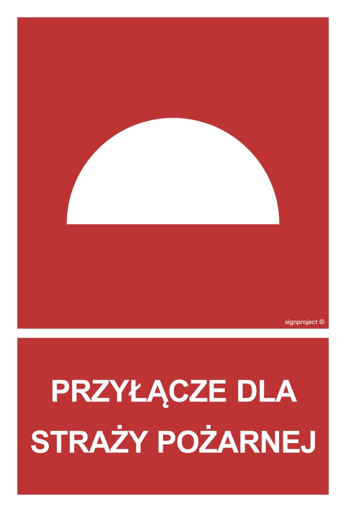 BB023 Przyłącze dla straży pożarnej -  9 naklejek