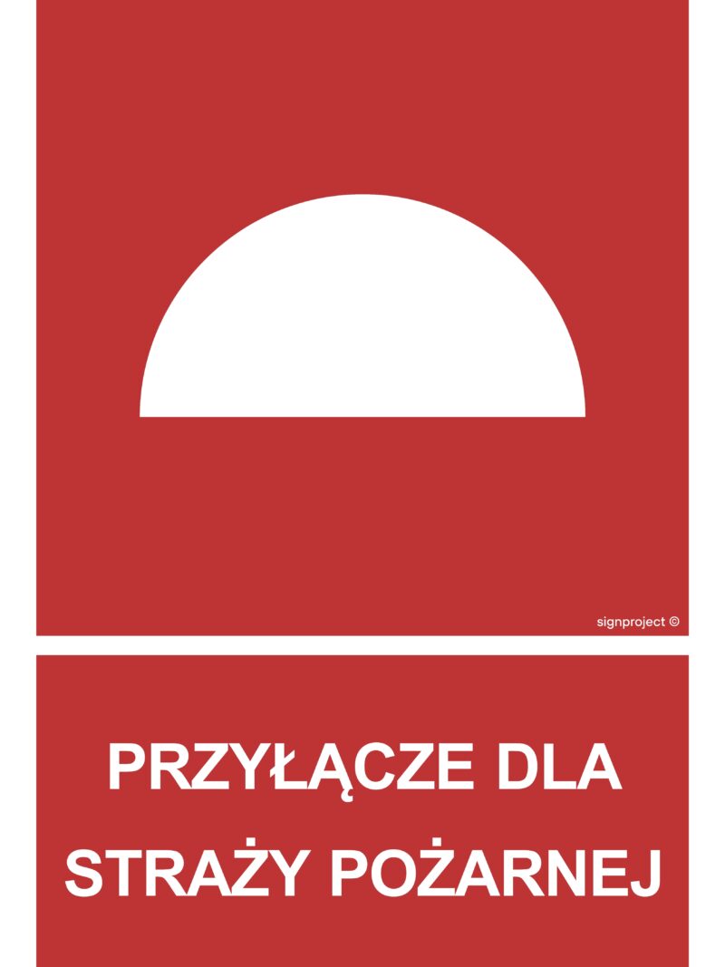 BB023 Przyłącze dla straży pożarnej -  9 naklejek