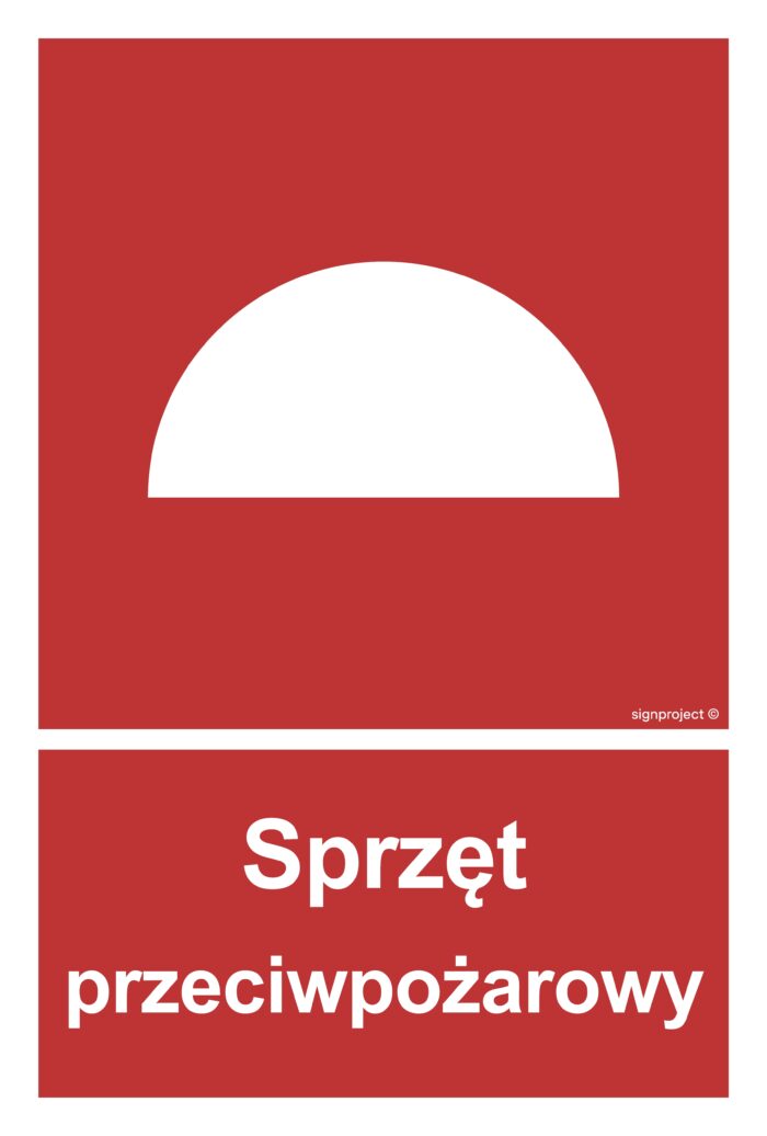 BC006 Sprzęt przeciwpożarowy -  9 naklejek