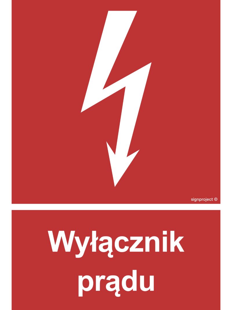 BC007 Wyłącznik prądu -  9 naklejek