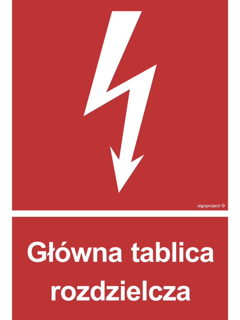 BC010 Główna tablica rozdzielcza -  9 naklejek