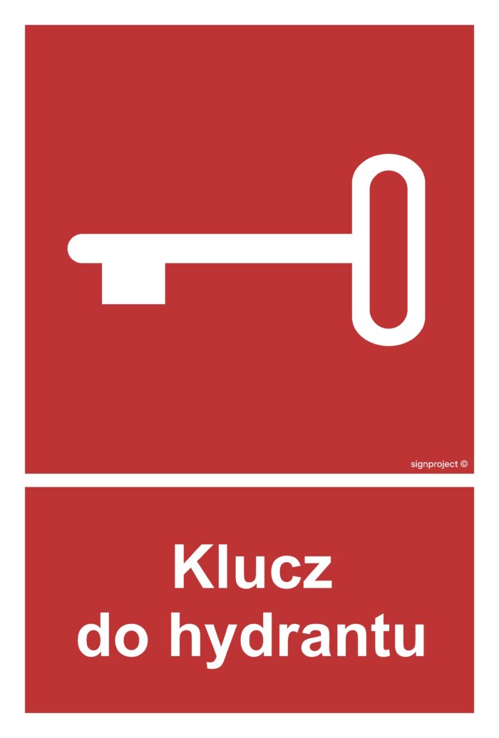 BC044 Klucz do hydrantu -  9 naklejek