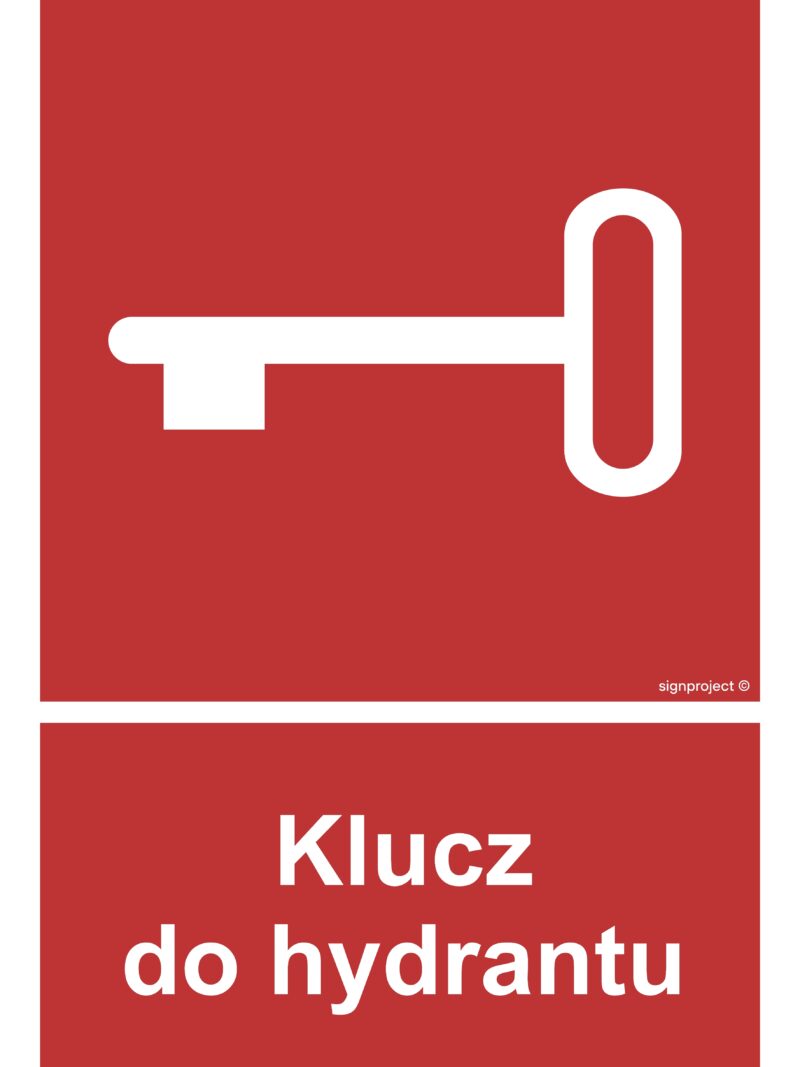BC044 Klucz do hydrantu -  9 naklejek