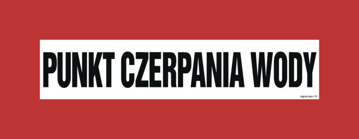 BC107 Punkt czerpania wody