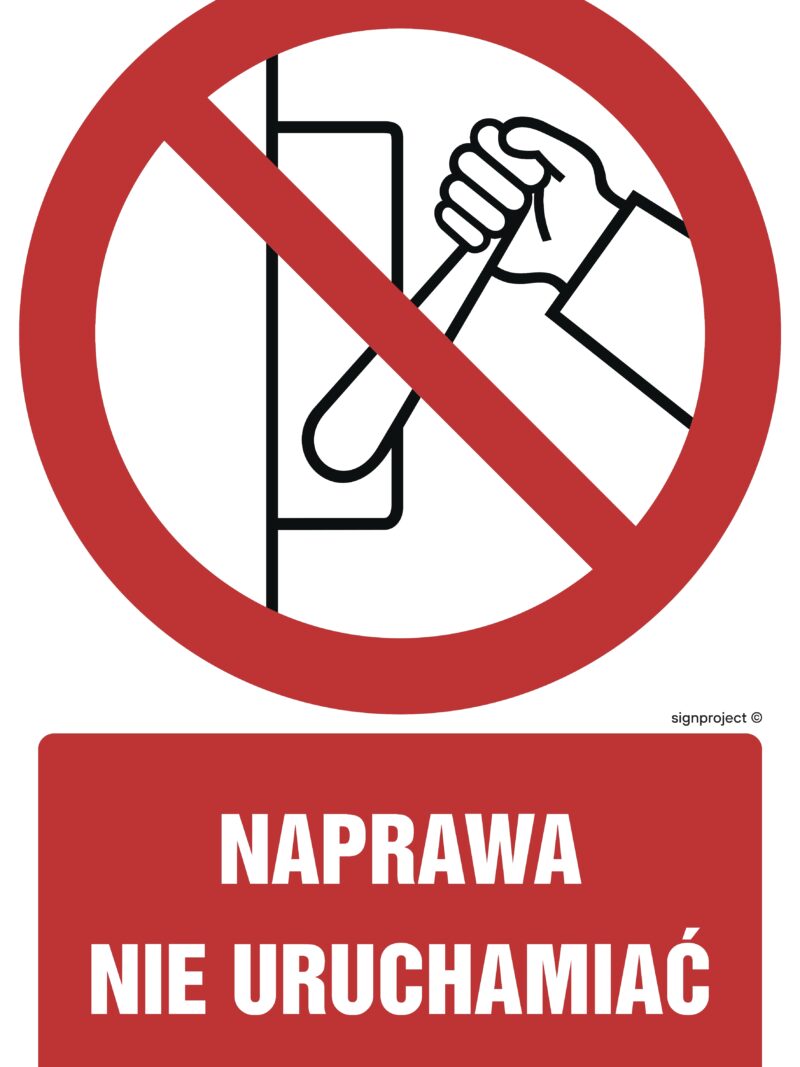 GC010 Naprawa nie uruchamiać -  9 naklejek