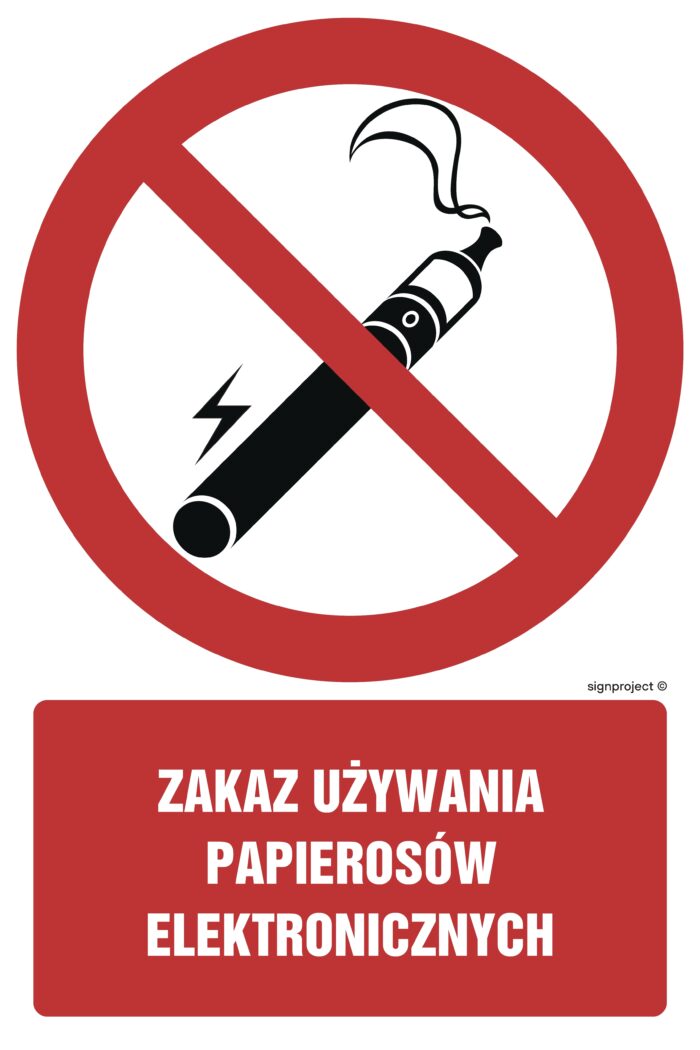 GC080 Zakaz palenia na terenie obiektu - opakowanie 10 sztuk