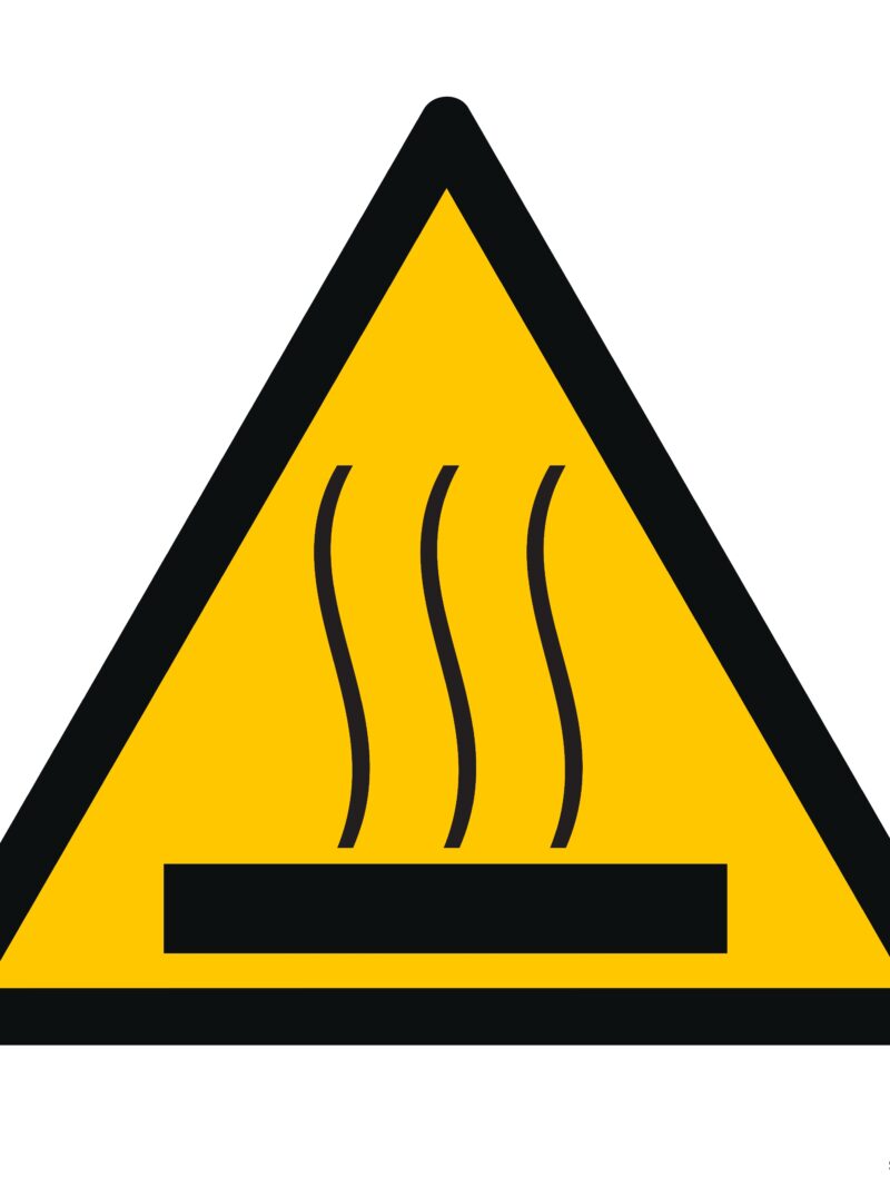 GE004 Gorąca powierzchnia -  12 naklejek