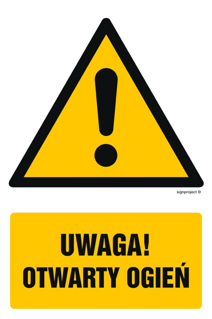 GF043 Uwaga otwarty ogień -  9 naklejek