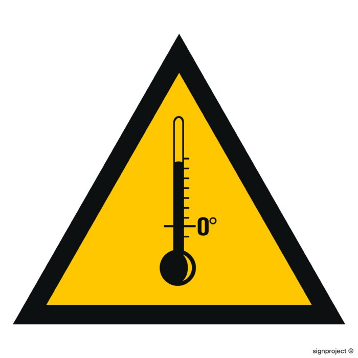 JA007 Ostrzeżenie przed wysokimi temperaturami -  12 naklejek