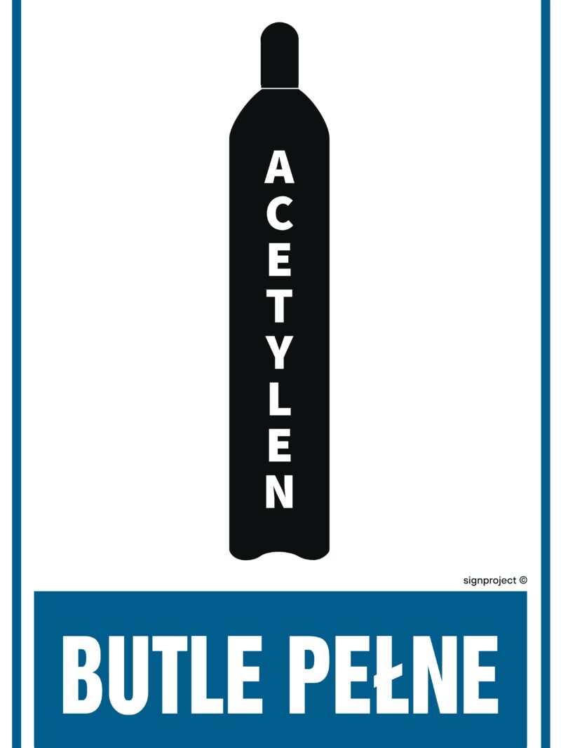 JD006 Butle pełne - acetylen -  9 naklejek