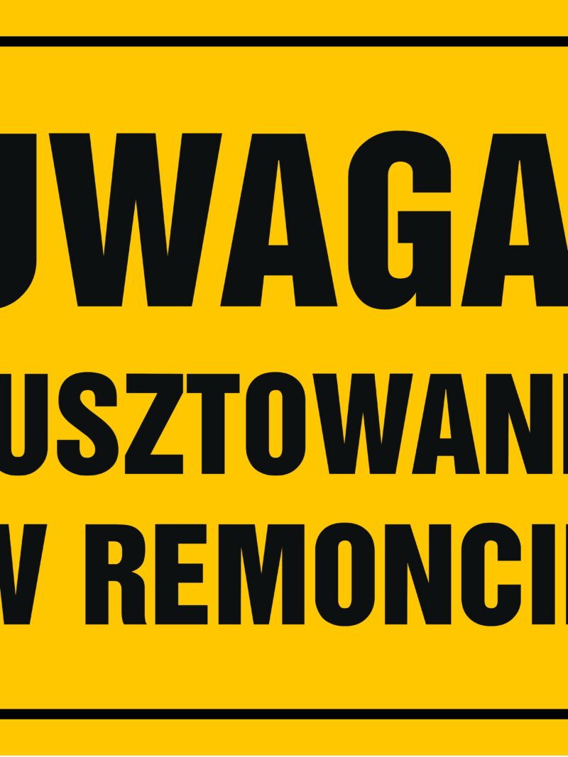OA001 Uwaga! Rusztowanie w remoncie