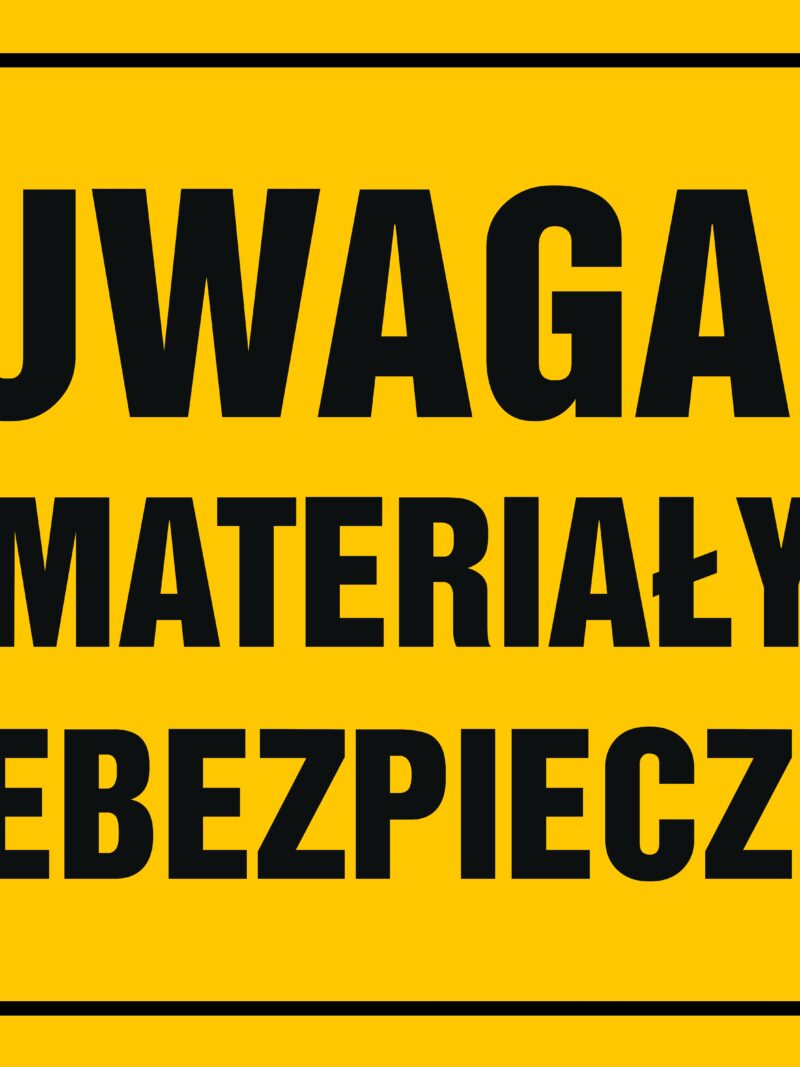 OA023 Uwaga! Materiały niebezpieczne