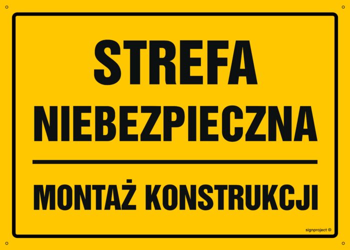 OA084 Strefa niebezpieczna. Montaż konstrukcji